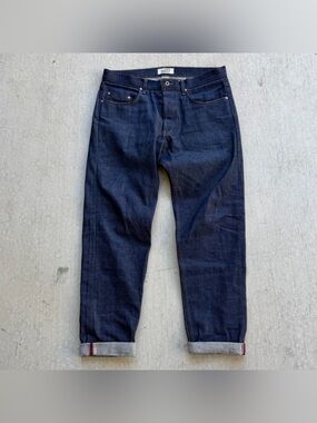 Naked & Famous Easy Guy Selvedge Jeans Men Size 36x34 Raw Denim